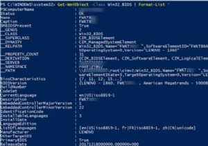 Sử dụng PowerShell để xem và thay đổi cài đặt BIOS 