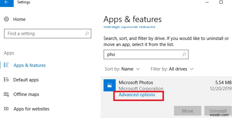 Khắc phục:Ứng dụng Photos trong Windows 10 mở cực kỳ chậm 