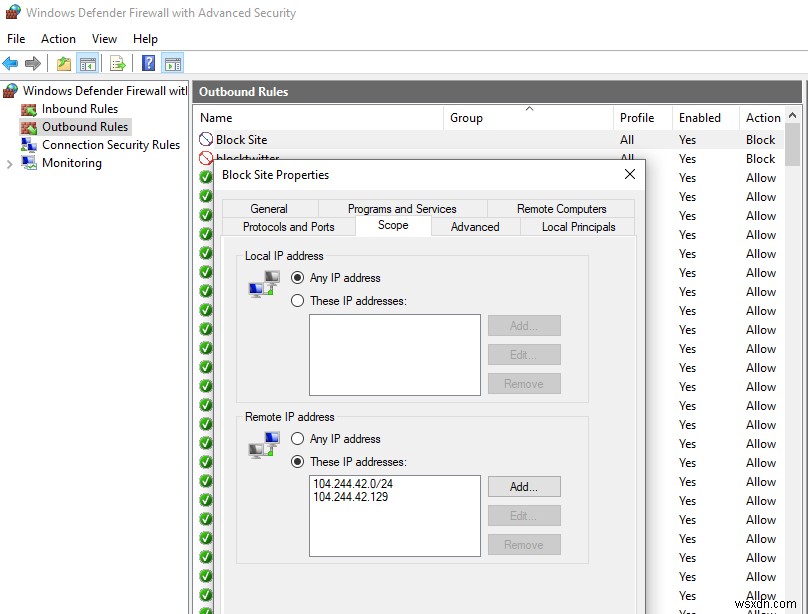 Làm cách nào để chặn một miền hoặc trang web trên Windows Defender Firewall bằng PowerShell? 