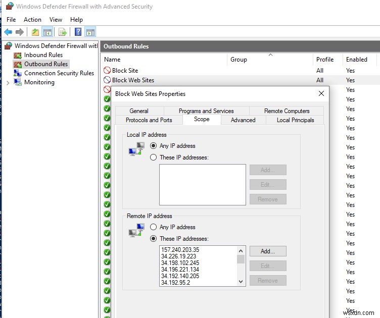 Làm cách nào để chặn một miền hoặc trang web trên Windows Defender Firewall bằng PowerShell? 