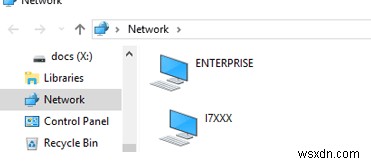 Máy tính mạng không hiển thị trong Windows 10 
