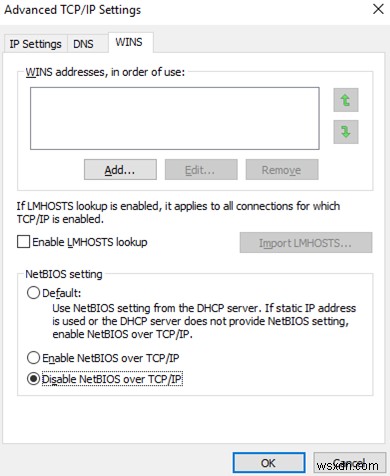 Lỗi giao thức mạng Windows 10:Thiếu mục nhập sổ đăng ký Windows Sockets 