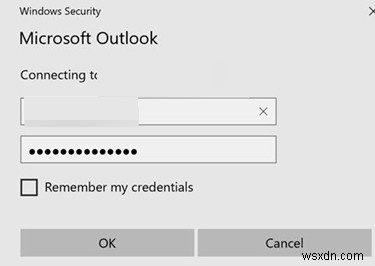 Outlook luôn yêu cầu thông tin đăng nhập (Tên người dùng và mật khẩu) 