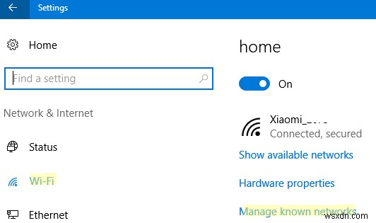Xem mật khẩu Wi-Fi đã lưu trên Windows 10 