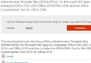 Cài đặt Mẫu Quản trị Chính sách Nhóm MS Office (ADMX) 