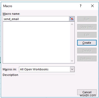 Gửi email từ Excel bằng VBA Macro và Outlook 