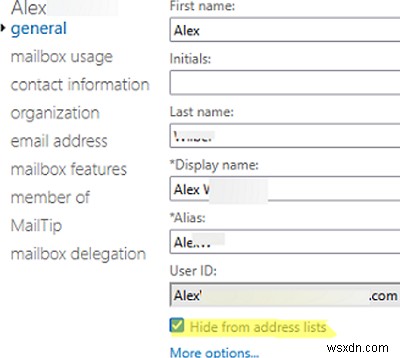 Outlook:Tên không thể khớp với tên trong danh sách địa chỉ 