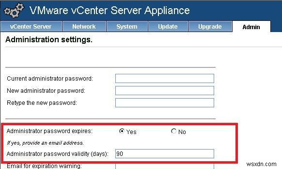 Cách đặt lại mật khẩu gốc trong VMware vCenter Appliance 