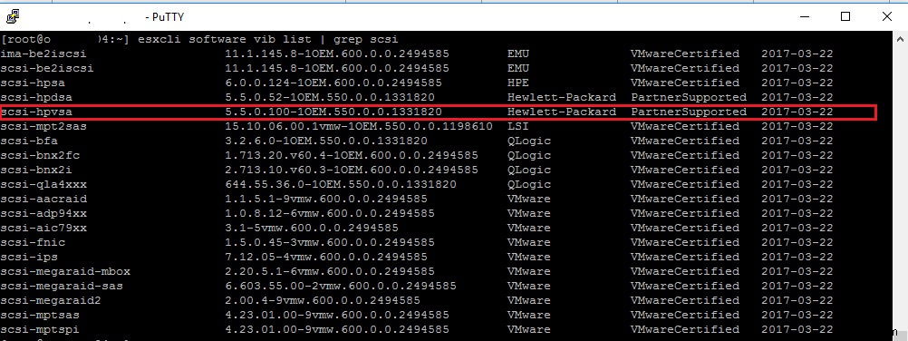 ESXi:Hiệu suất đĩa chậm trên HPE Gen8 