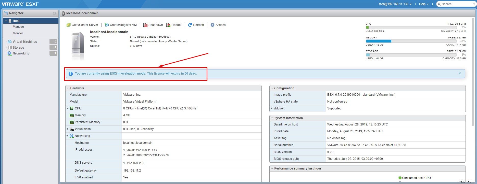 Cách cài đặt và cấu hình VMware Hypervisor miễn phí (ESXi)? 