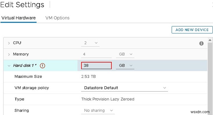 Thu nhỏ kích thước đĩa ảo VMDK trên VMWare ESXi 