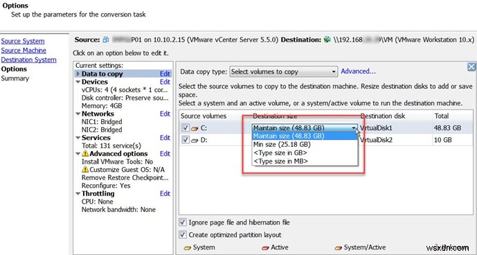 Thu nhỏ kích thước đĩa ảo VMDK trên VMWare ESXi 