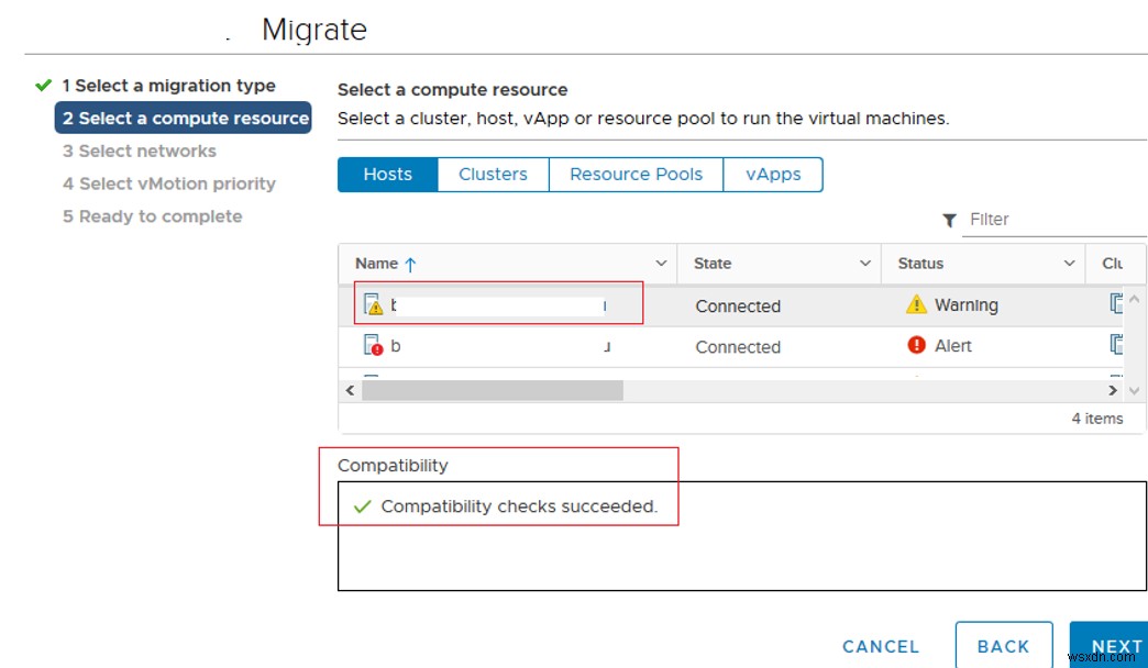 Câu hỏi thường gặp:Di chuyển trực tiếp máy ảo với VMWare vMotion 