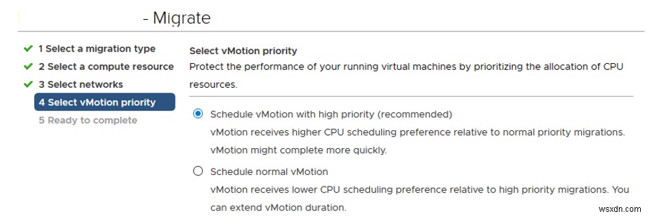 Câu hỏi thường gặp:Di chuyển trực tiếp máy ảo với VMWare vMotion 