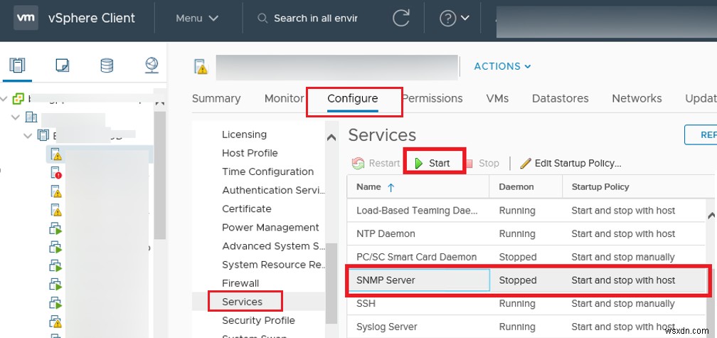 Làm thế nào để kích hoạt và cấu hình SNMP trên VMWare ESXi Host? 