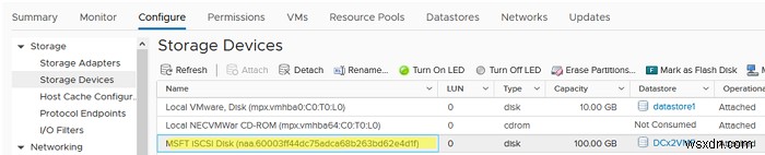 Cấu hình kho dữ liệu iSCSI (LUN) trên VMware ESXi 