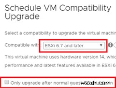 Làm thế nào để nâng cấp phiên bản phần cứng VM trong VMware ESXi? 