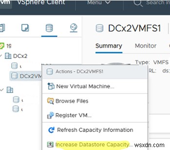 Tăng dung lượng kho dữ liệu VMFS trên VMware ESXi (vSphere) 