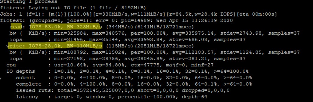 Làm thế nào để Kiểm tra Hiệu suất Ổ đĩa (IOPS và Độ trễ) trong Linux? 