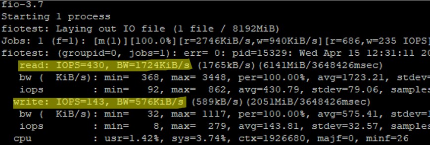 Làm thế nào để Kiểm tra Hiệu suất Ổ đĩa (IOPS và Độ trễ) trong Linux? 