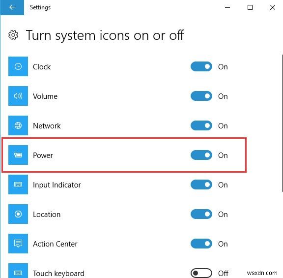 Sửa lỗi thiếu biểu tượng pin trên thanh tác vụ trong Windows 10 