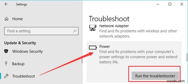 Sửa lỗi thiếu biểu tượng pin trên thanh tác vụ trong Windows 10 