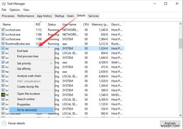 Khắc phục Svchost.exe Sử dụng CPU cao trên Windows 10 