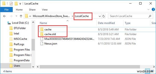 Windows Store Cache có thể bị hỏng Windows 10 