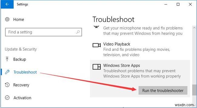 Windows Store Cache có thể bị hỏng Windows 10 