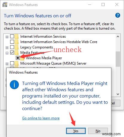 Cách gỡ cài đặt và cài đặt lại Windows Media Player trên Windows 10 
