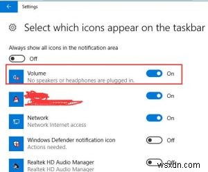 Sửa lỗi biểu tượng âm thanh bị thiếu trên Windows 10 