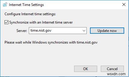 Đã sửa lỗi:Thời gian không đồng bộ hóa và cập nhật trên Windows 10 