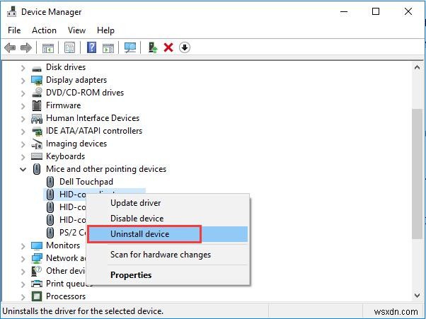 Khắc phục chuột tuân thủ HID không hoạt động trên Windows 10 