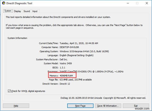 Cách kiểm tra xem bạn có bao nhiêu RAM trên Windows 10 