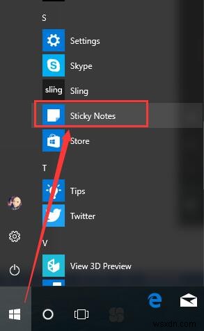 Cách mở và sử dụng Sticky Notes trên Windows 10 