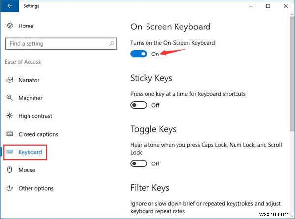 Cách mở bàn phím ảo trên Windows 10 