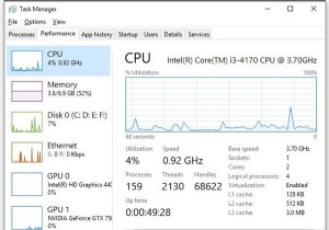 Cách kiểm tra mức sử dụng CPU trên Windows 10 