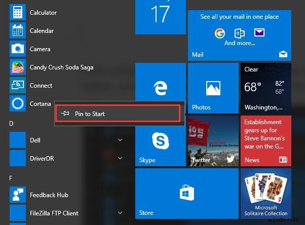 Cách tùy chỉnh Start Menu trên Windows 10 