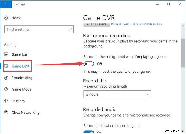 Cách tắt Game Bar và DVR trên Windows 10/11 