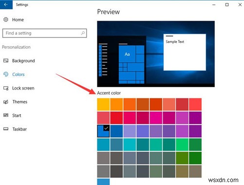 Cách tùy chỉnh màu Windows 10 