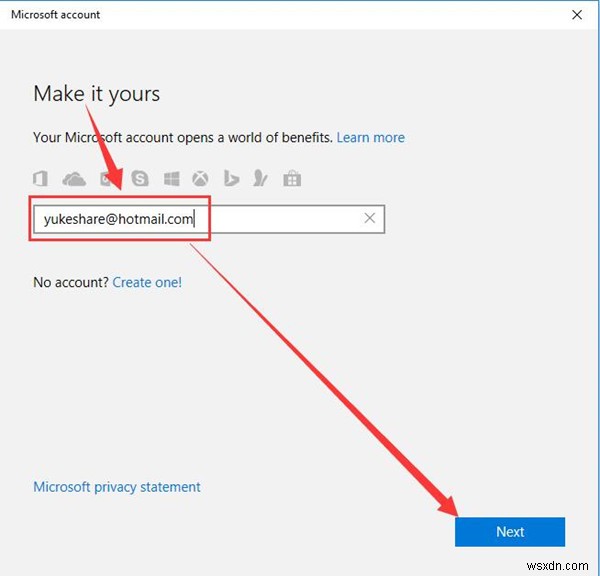 Cách sử dụng tài khoản Microsoft trên Windows 10 