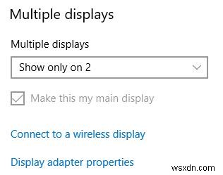Làm thế nào để kết nối Màn hình với máy tính xách tay Windows 10? 