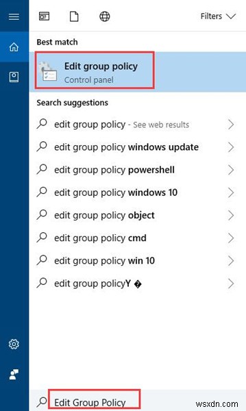 Cách mở Trình chỉnh sửa chính sách nhóm trên Windows 10 