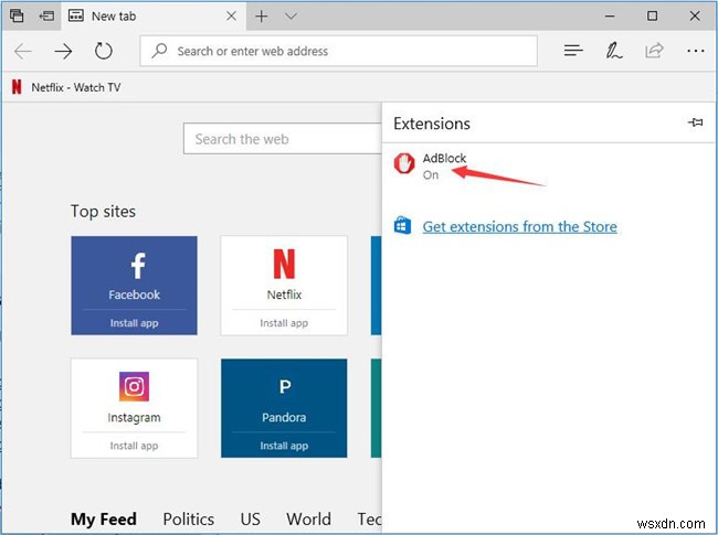 Cách quản lý các tiện ích mở rộng trong Microsoft Edge 