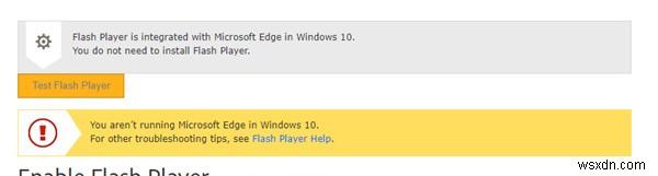 Cách bật Adobe Flash Player trên Windows 10 