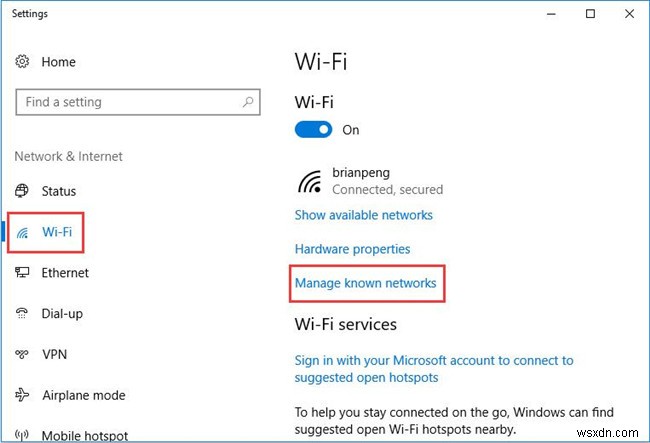 Cách thay đổi mật khẩu WIFI trên Windows 10 