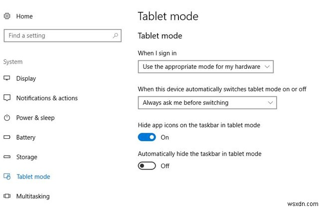 Chế độ máy tính bảng trong Windows 10:6 điều bạn nên biết 
