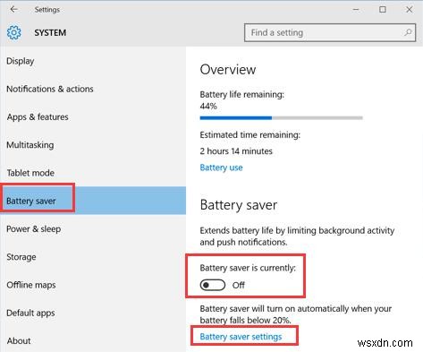 Cách sử dụng Chế độ tiết kiệm pin trên Windows 10 