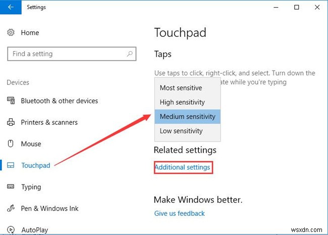 Cài đặt TouchPad của Máy tính xách tay Dell trên Windows 10 