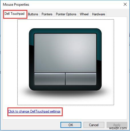 Cài đặt TouchPad của Máy tính xách tay Dell trên Windows 10 